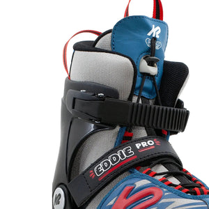K2 Boy's Eddie Pro Inline Skate blue red black