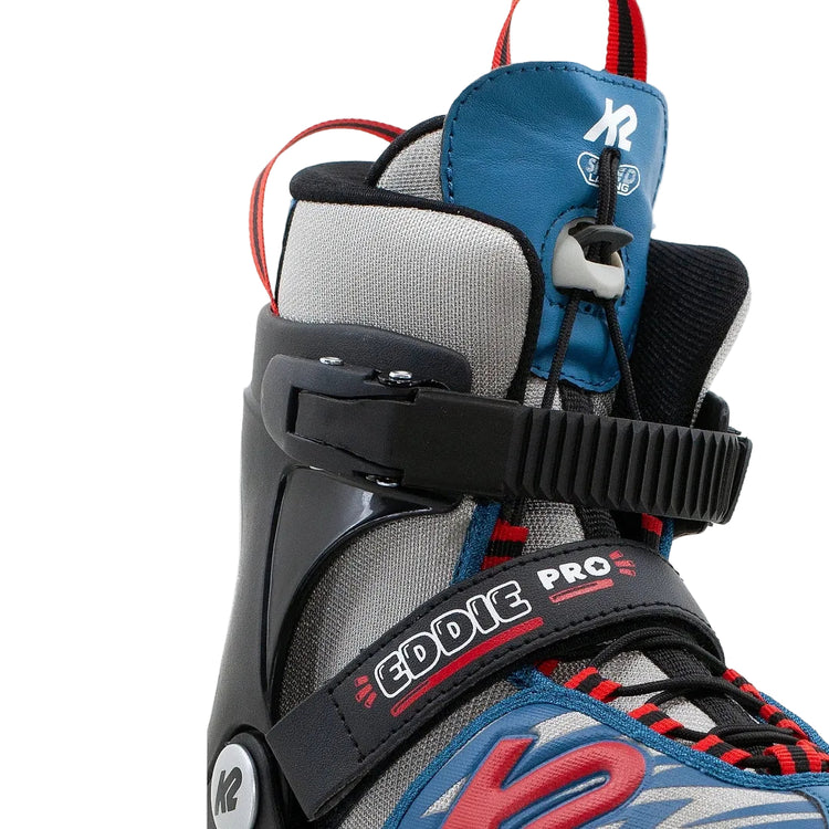 K2 Boy's Eddie Pro Inline Skate blue red black