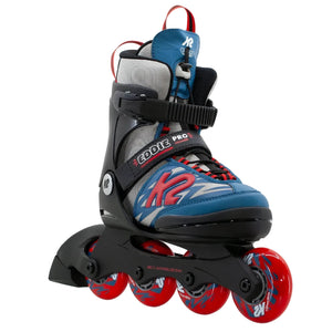 K2 Boy's Eddie Pro Inline Skate blue red black