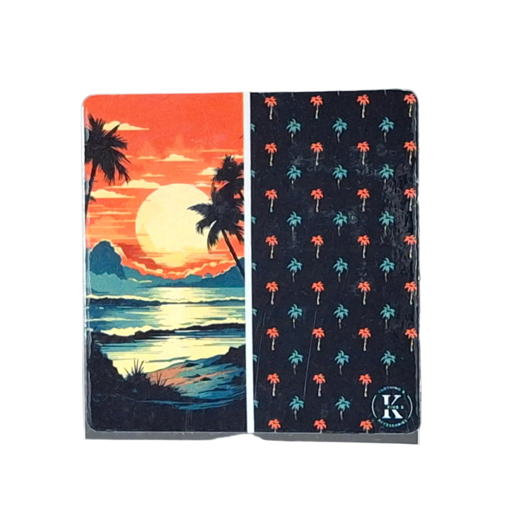 K5 Microfiber Quick-Dry 80x160cm Beach Towel oasis black orange