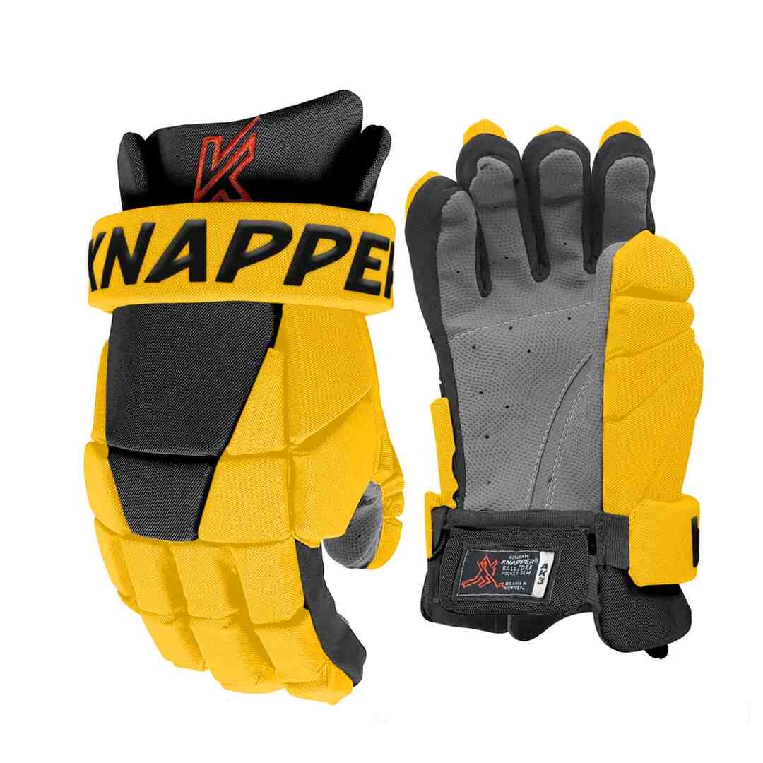 KNAPPER AK3 Ball Hockey Gloves Yellow
