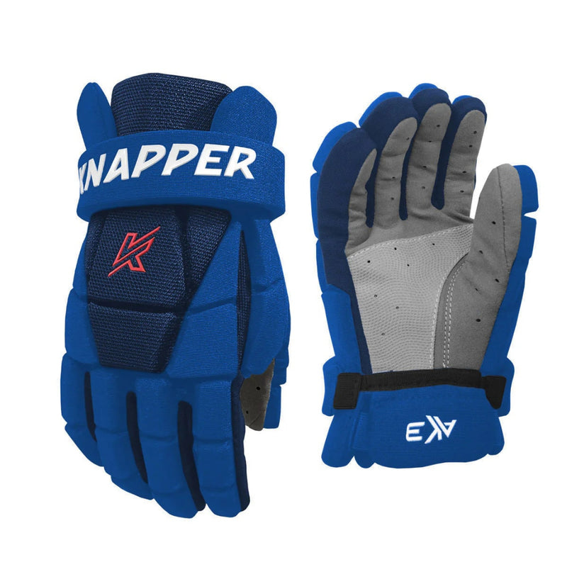 Knapper Senior AK3 V2 Ball Hockey Glove Blue
