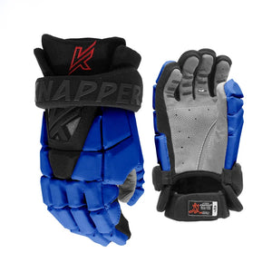 KNAPPER Senior AK7 Ball Hockey Gloves black blue
