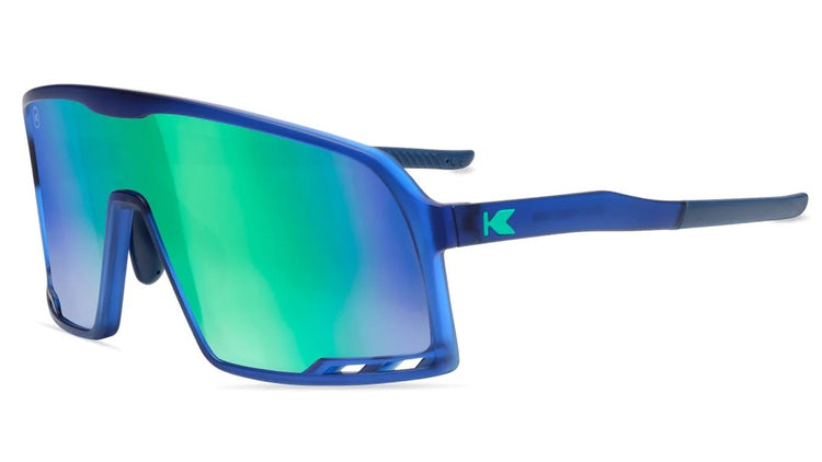 Knockaround Campeones Wrap Sunglasses Navy/Mint