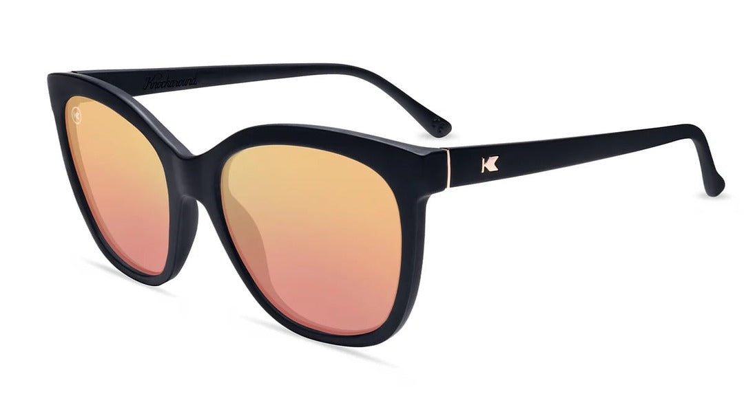 Knockaround Deja Views Sunglasses Matte Black/Rose Gold