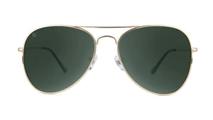 Knockaround Mile Highs Sunglasses Gold/Aviator Green