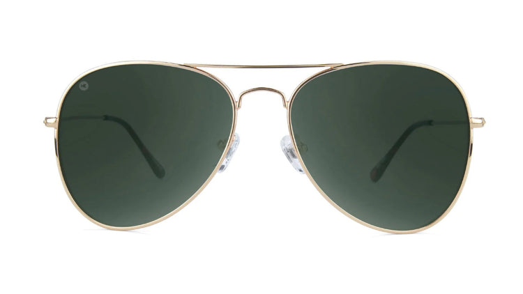 Knockaround Mile Highs Sunglasses Gold/Aviator Green