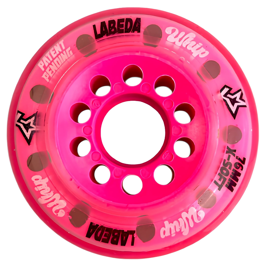Labeda Whip Clear/Pink X-Soft Inline Wheel pink