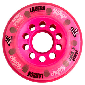 Labeda Whip Clear/Pink X-Soft Inline Wheel pink