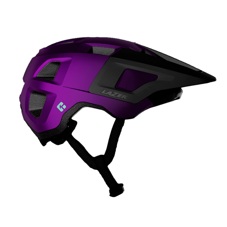Lazer Lupo Kineticore MTB Bike Helmet Metallic Purple Black