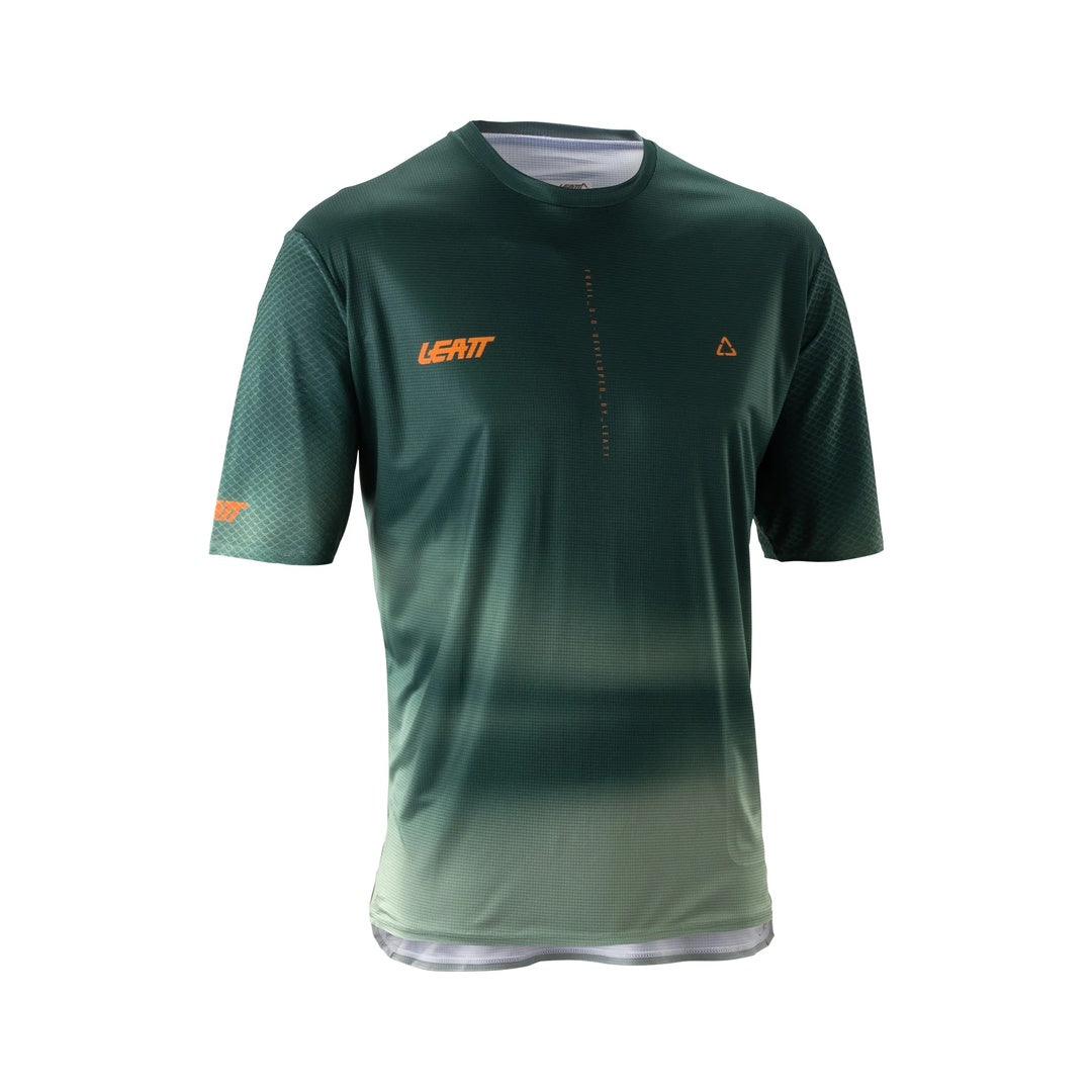 Leatt Men's MTB Trail 3.0 Short Sleeve Bike Jersey green