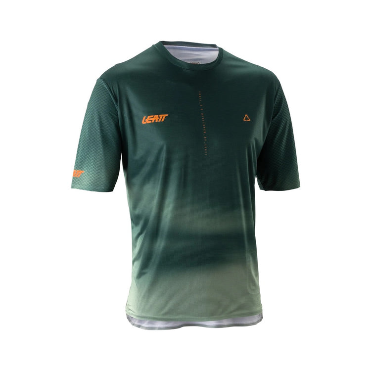 Leatt Men's MTB Trail 3.0 Short Sleeve Bike Jersey green
