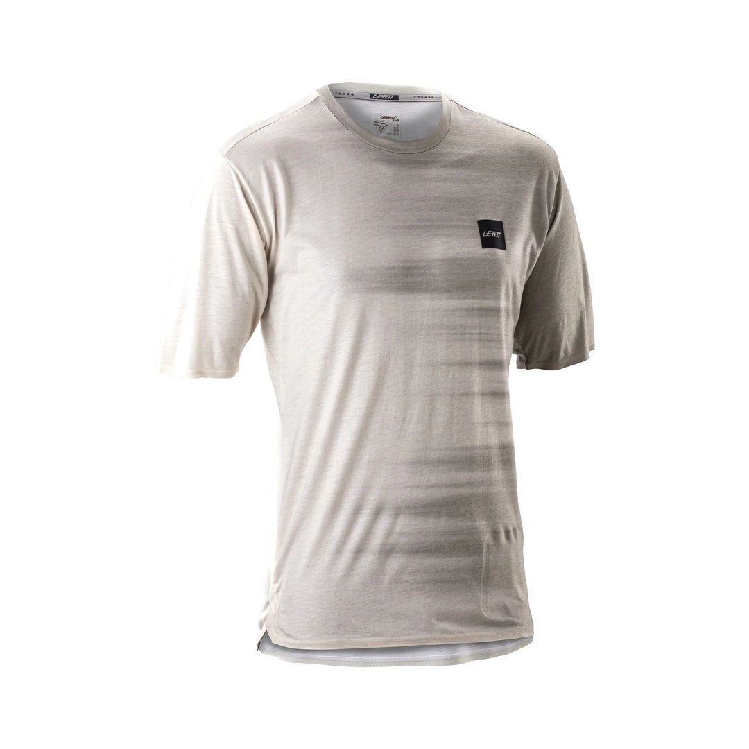 Leatt Men's MTB Trail 4.0 Short Sleeve Bike Jersey cream white