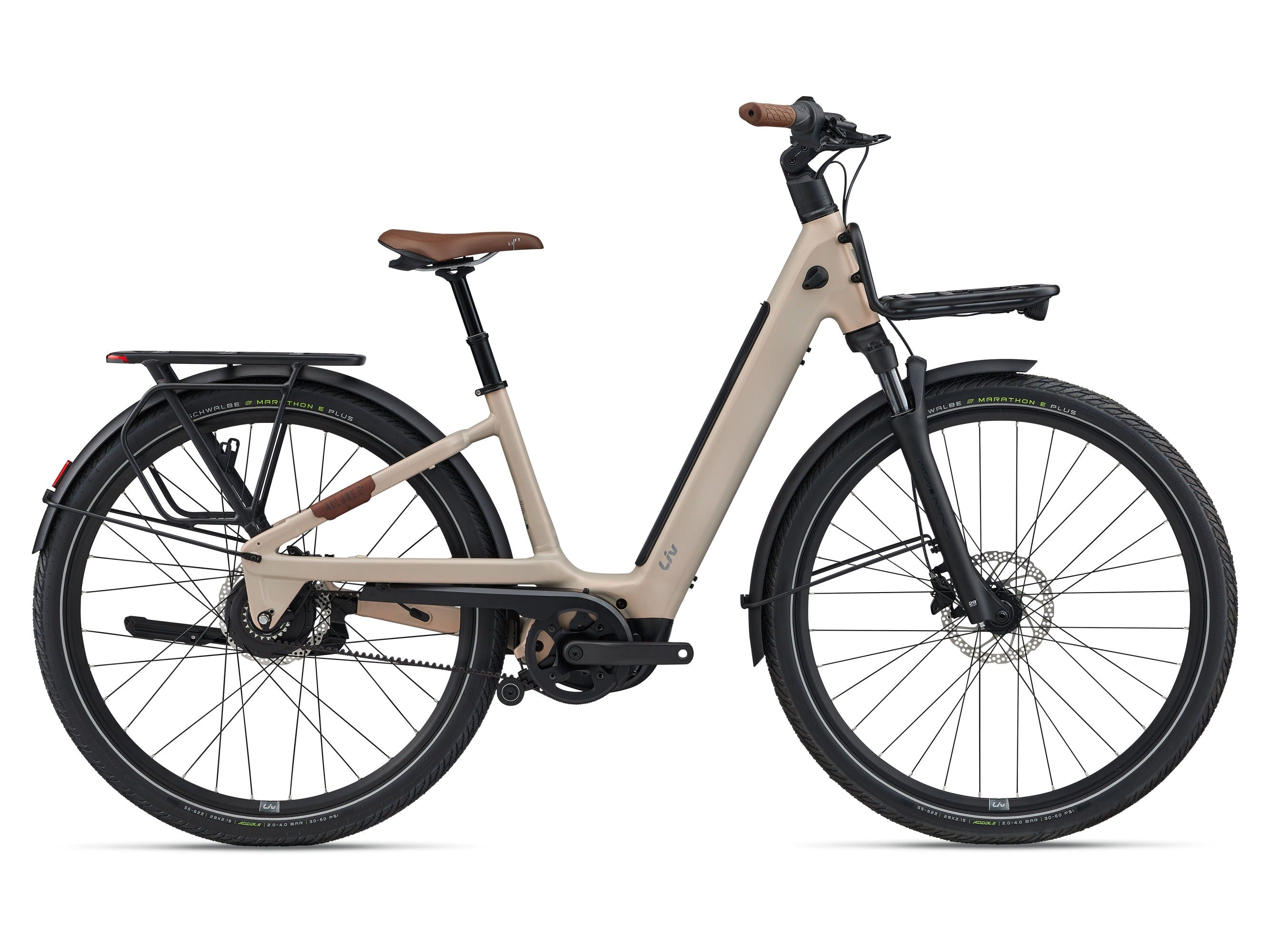 Liv Allure E+ 1 Comfort Electric Bike 2026 Sunset Ivory