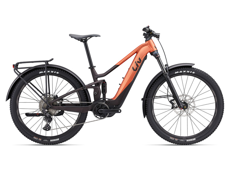Liv Embolden E+ EX Full Suspension Mountain Bike 2025 Copper Coin 