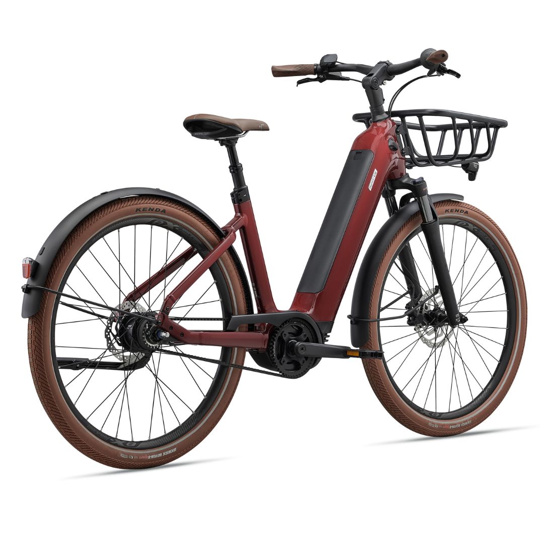 Liv Flourish E+ 1 Low-Step Comfort Electric Bike 2027 red