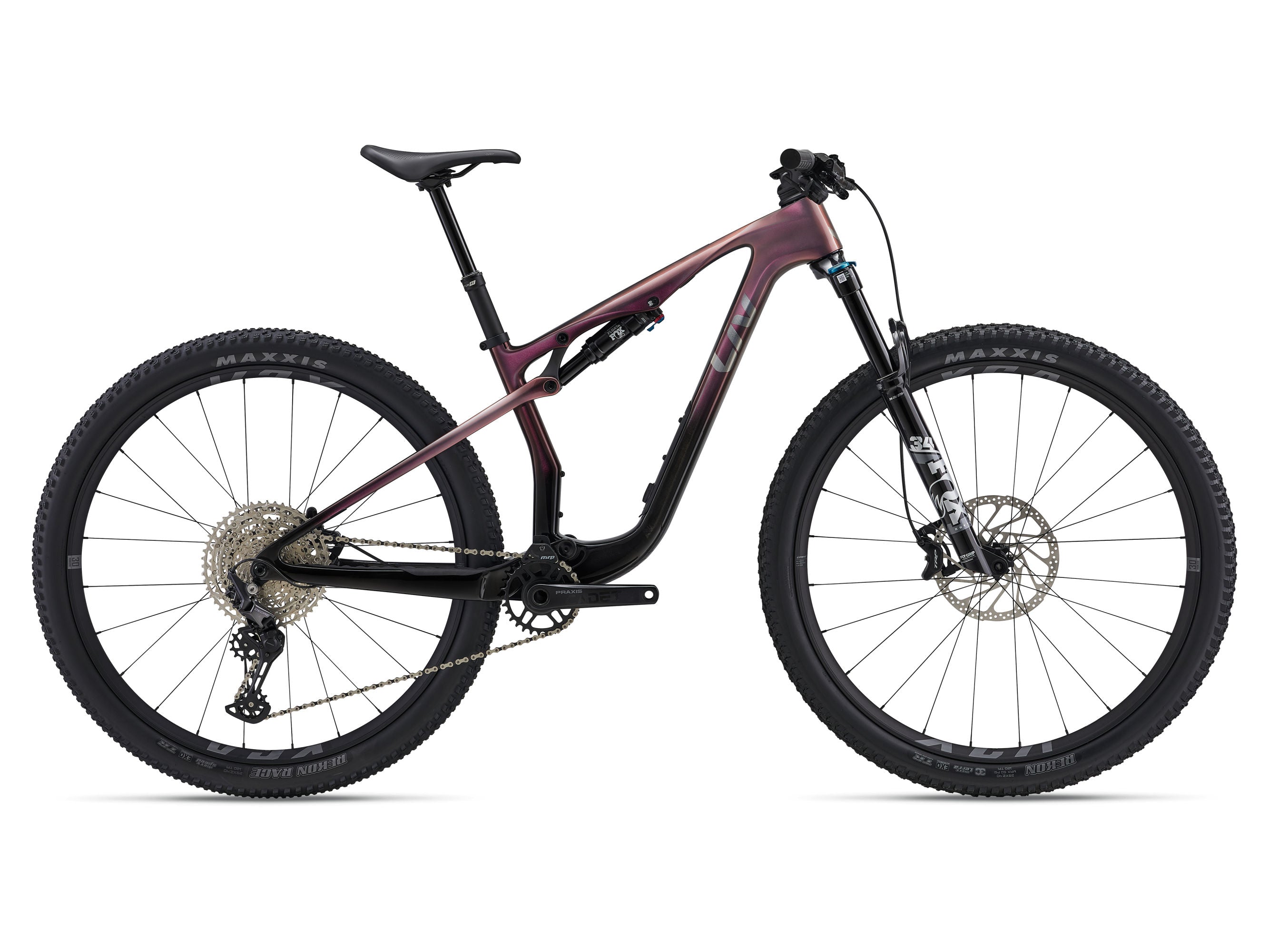 Liv Pique X Advanced SL 3 Full Suspension Trail Bike 2026 Mechanic Rose/Carbon