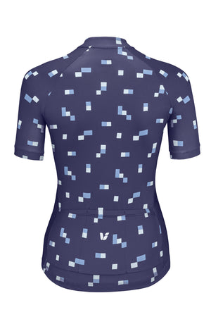 iv Women's Beliv Short Sleeve Bike Jersey Dark Blue