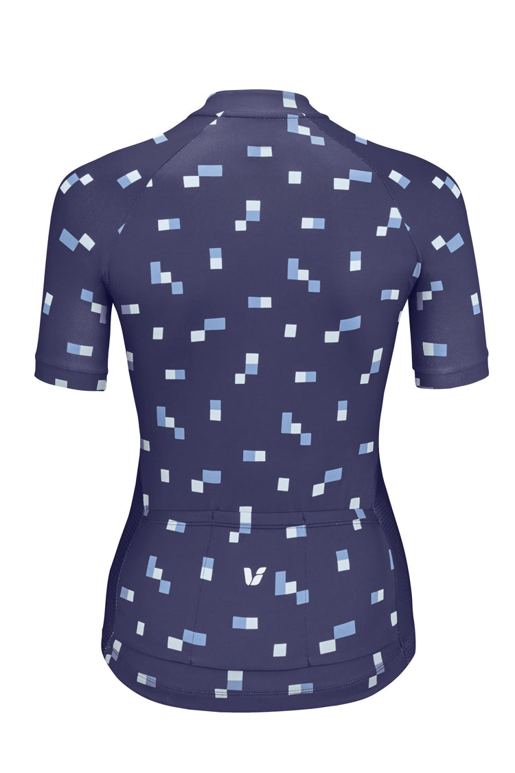 iv Women's Beliv Short Sleeve Bike Jersey Dark Blue