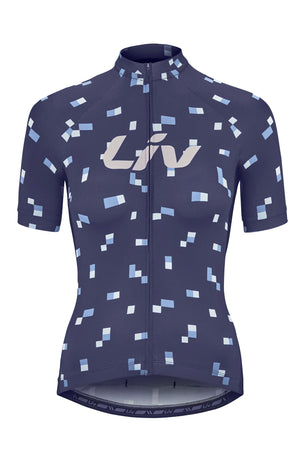 iv Women's Beliv Short Sleeve Bike Jersey Dark Blue