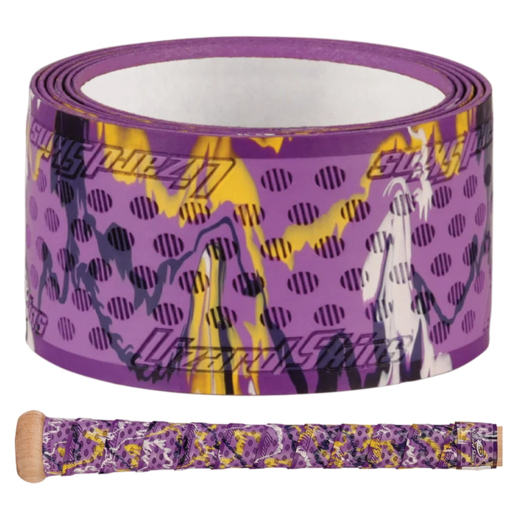 Lizard Skin 1.8mm Durasoft Polymer Ultra Grip Camo Bat Grip purple yellow black
