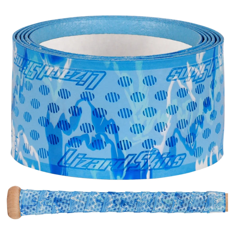 Lizard Skin 1.8mm Durasoft Polymer Ultra Grip Camo Bat Grip blue white