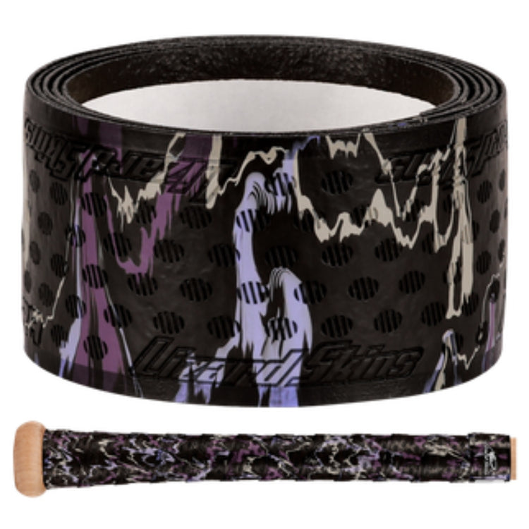 Lizard Skin 1.8mm Durasoft Polymer Ultra Grip Camo Bat Grip black purple white
