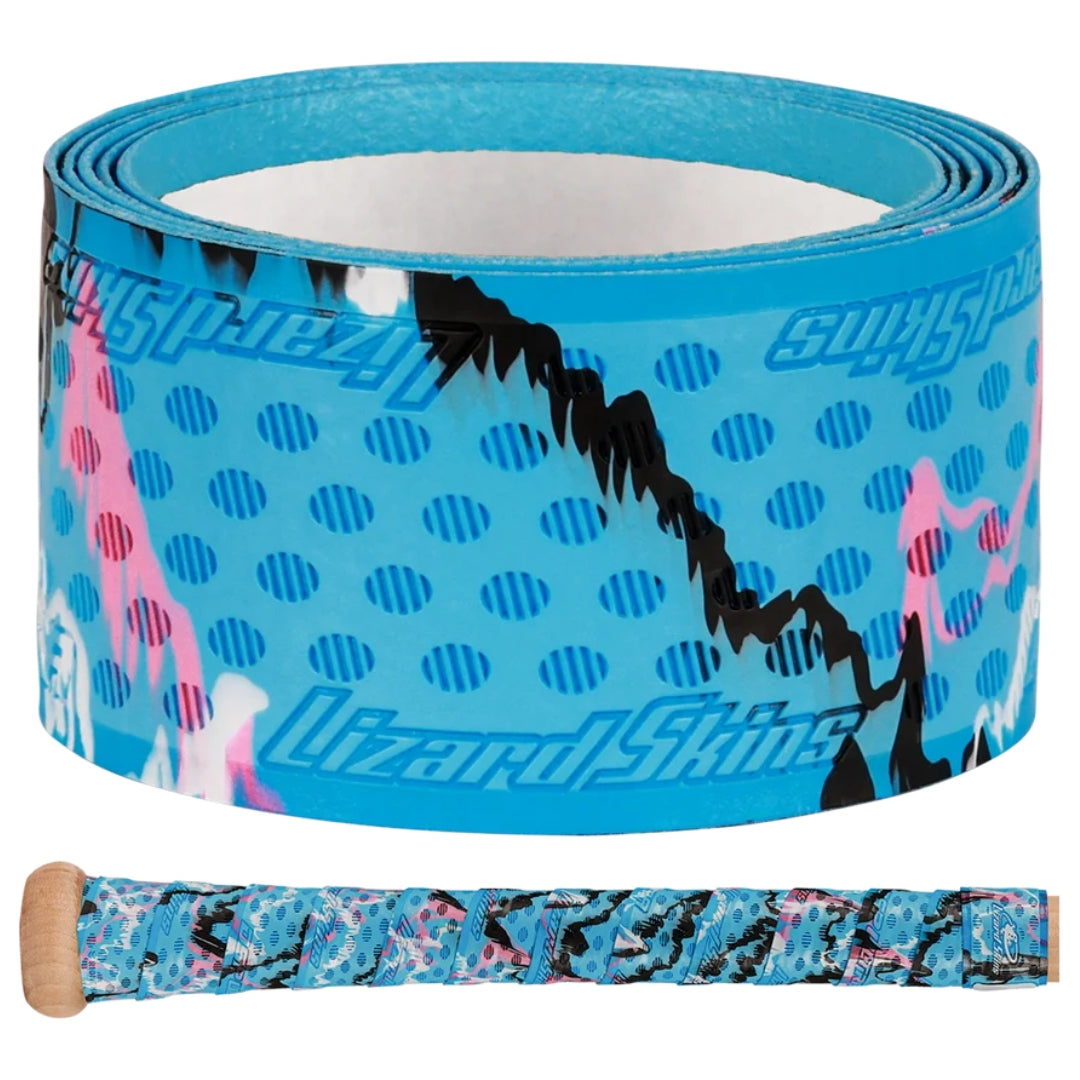 Lizard Skin 1.8mm Durasoft Polymer Ultra Grip Camo Bat Grip blue black pink