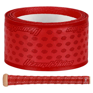 Lizard Skin 1.8mm Durasoft Polymer Ultra Grip Solid Color Bat Grip red