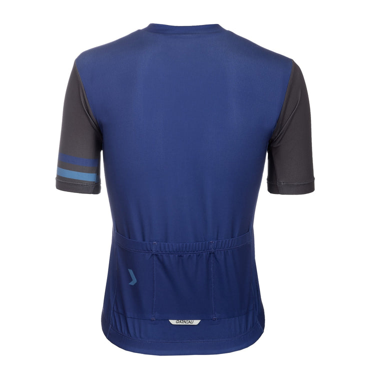 Louis Garneau Junior Classic Short Sleeve Bike Jesery Dark Royal/Steel Blue 