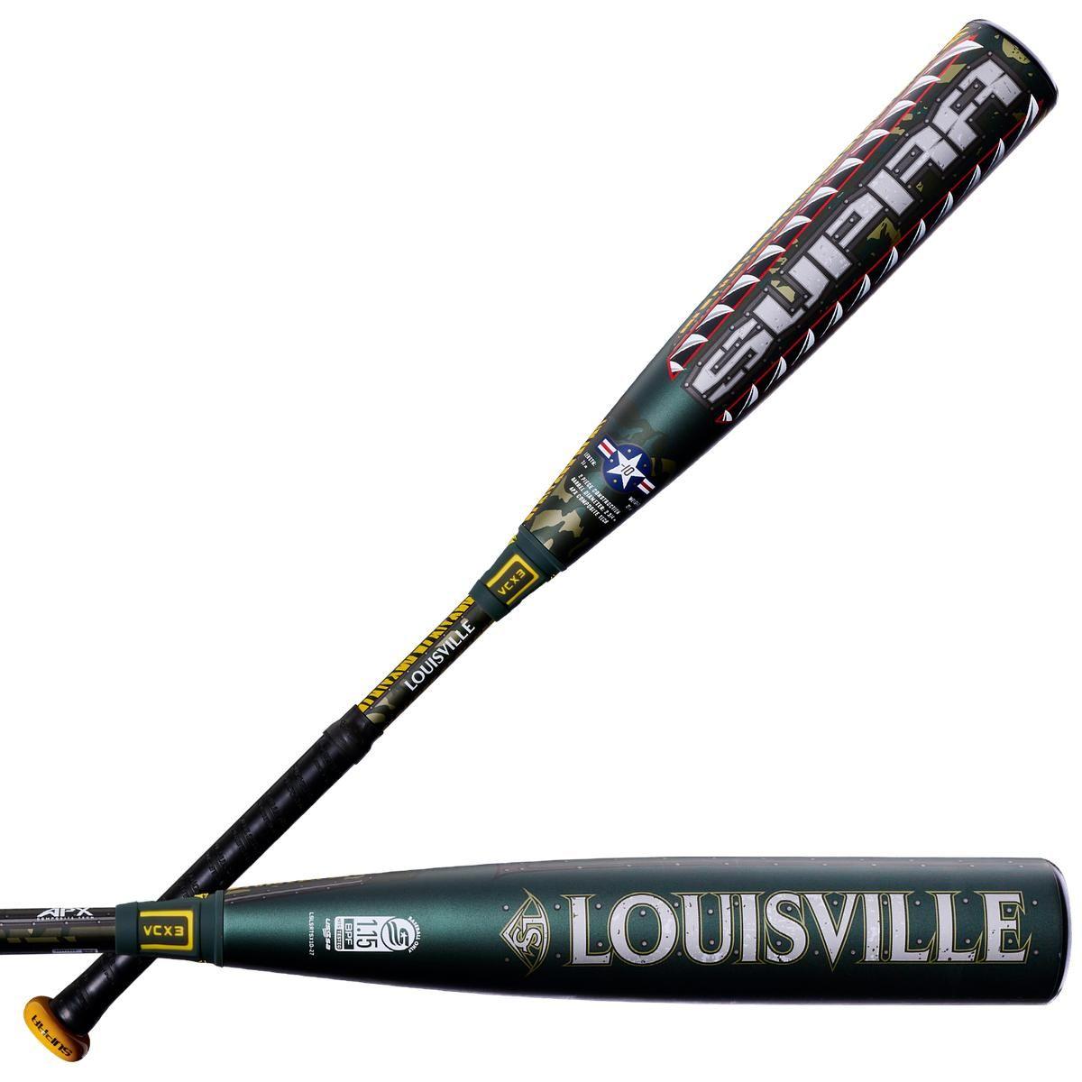 Louisville -5 Supra Tigershark USSSA Baseball Bat Tigershark Colorway/ camouflage graphics