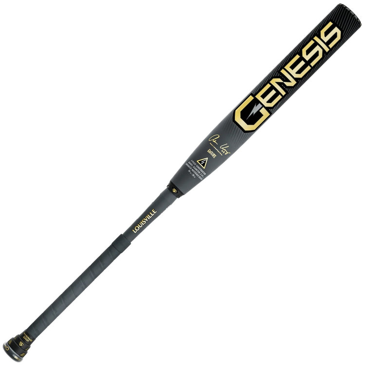 Louisville Genesis Adam Ussery 2-Piece Maxload Slo-Pitch Bat BLACK/GOLD