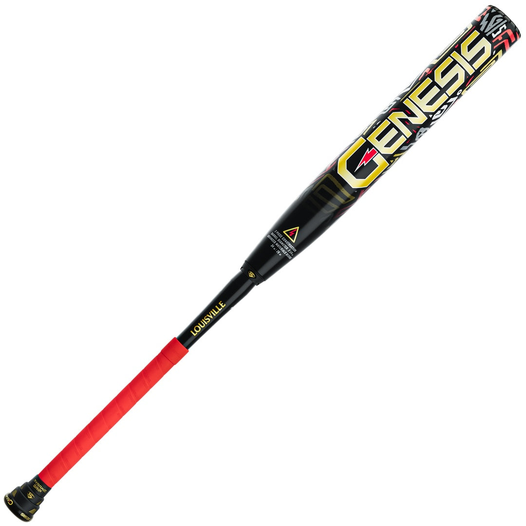 Louisville Slugger Genesis Ironman 2pc Balanced Slo-Pitch Bat black/red/multi