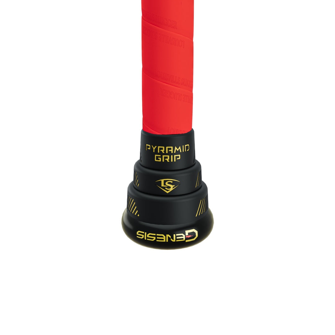Louisville Slugger Genesis Ironman 2pc Balanced Slo-Pitch Bat black/red/multi