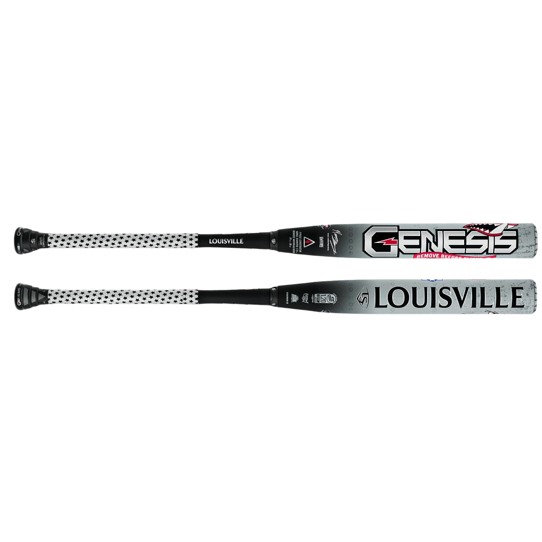 Louisville Genesis Matt Brady 2-Piece Maxload Slo-Pitch Bat black/white