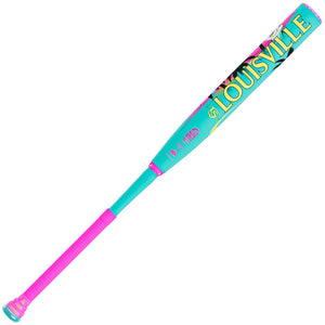 Louisville Genesis Scott Hartling 2-Piece End Load Slo-Pitch Bat teal/pink