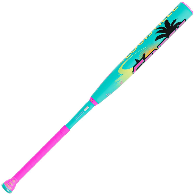 Louisville Genesis Scott Hartling 2-Piece End Load Slo-Pitch Bat teal/pink