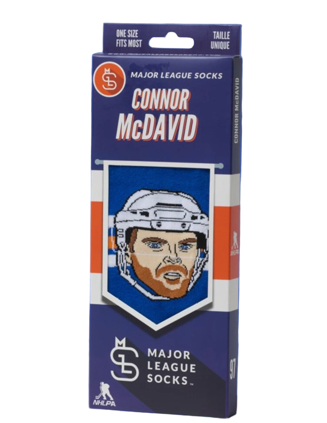 Major League Socks Connor McDavid Blue Sock
