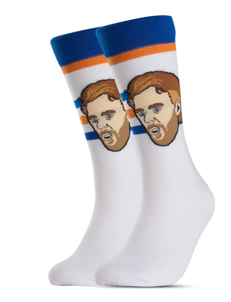 Major League Socks Connor McDavid White Sock