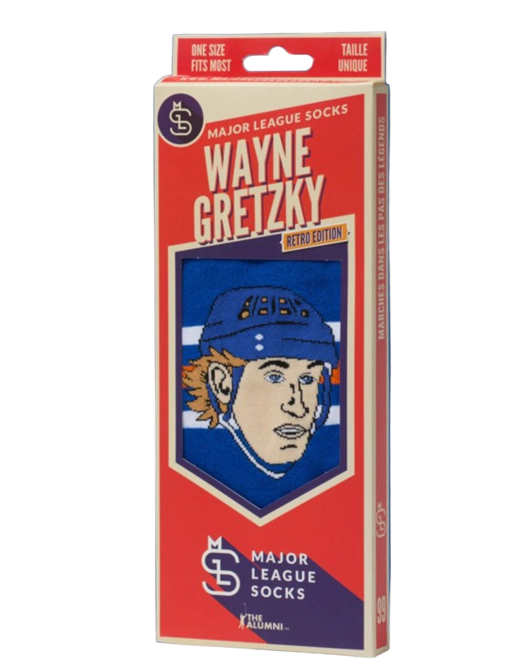 Major League Socks Wayne Gretzky Blue Sock