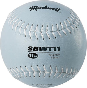 Markwort 12" Weighted Training Softball 11oz grey