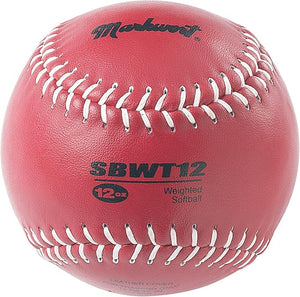 Markwort 12" Weighted Training Softball 12oz light red?