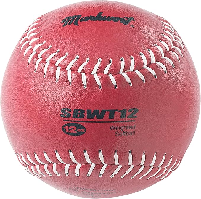 Markwort 12" Weighted Training Softball 12oz light red?