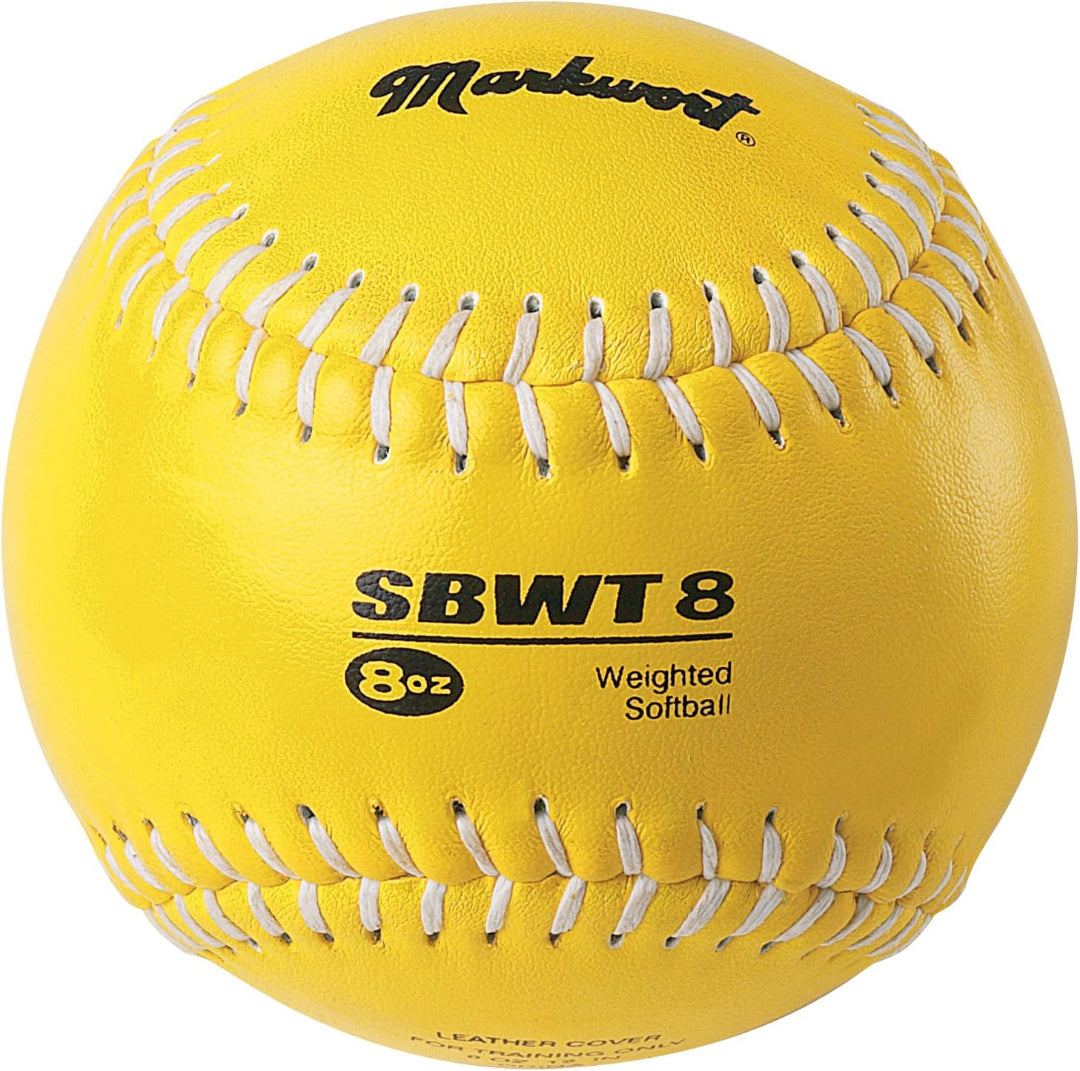 Markwort 12" Weighted Training Softball 8oz yellow