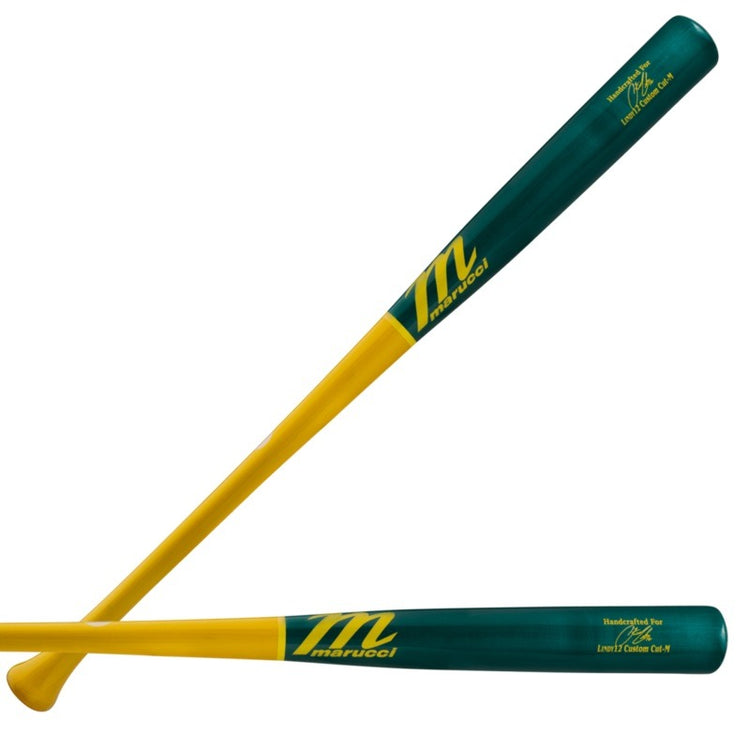 Marucci Lindy12 Pro Exclusive Yellow Ocean Wood Bat Yellow/Ocean