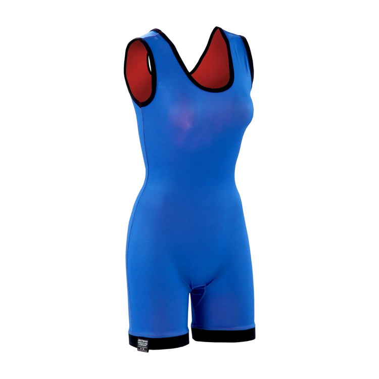 Matman Women's #88 Lycra Reversible Singlet royal red