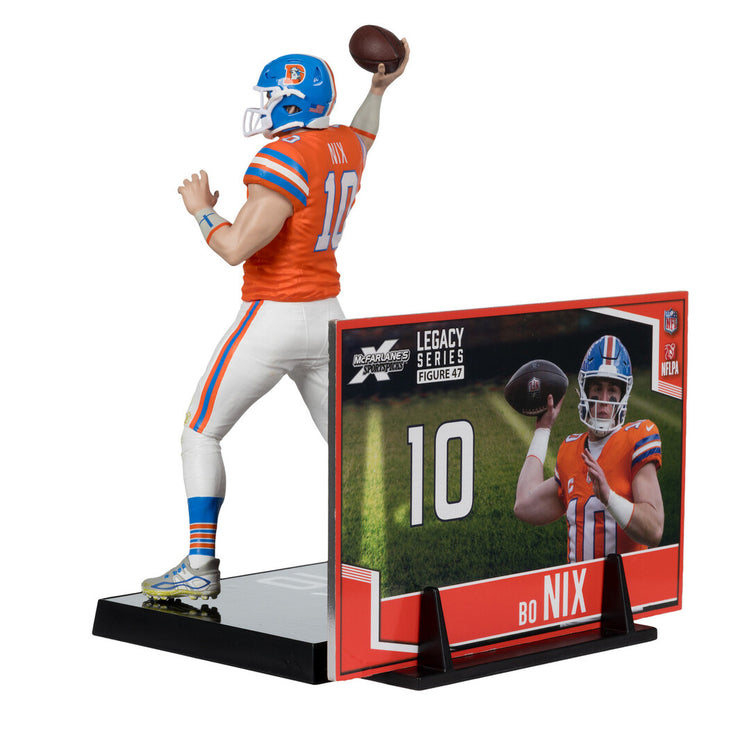 McFarlane NFL Denver Broncos Bo Nix Figure classic orange jersey