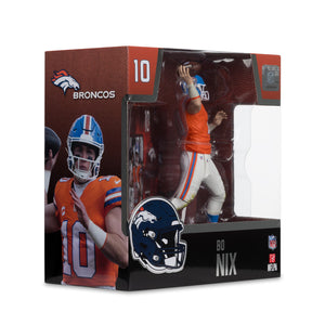 McFarlane NFL Denver Broncos Bo Nix Figure classic orange jersey
