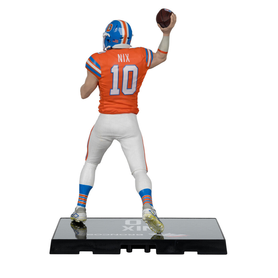 McFarlane NFL Denver Broncos Bo Nix Figure classic orange jersey