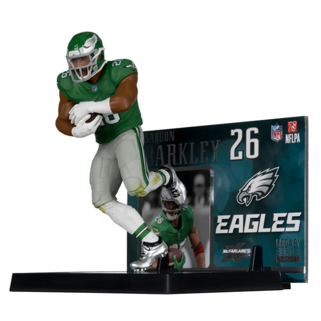 McFarlane NFL Philadelphia Eagles Saquon Barkley Figure classic kelly green jersey